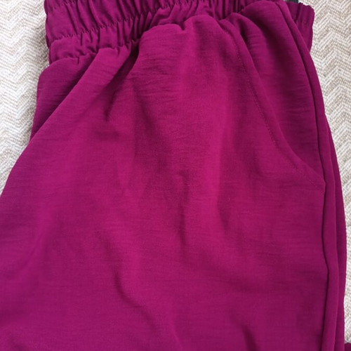 Wide-leg pants like new, size XL, purple