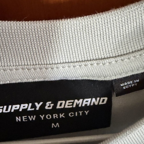 Supply & Demand T-shirt, size M, blue-grey
