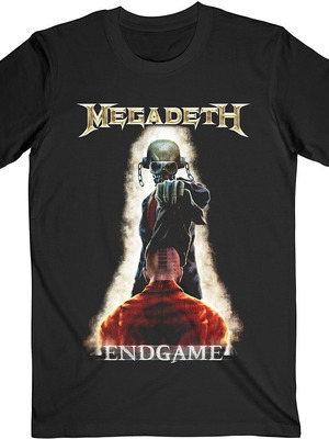 Megadeth Unisex T-Shirt Vic Removing Hood Large μαύρο