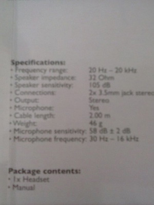 BasicXL Portable Stereo Headset with Microphone