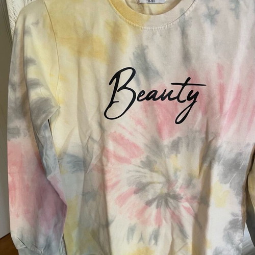 Children's tie-dye sweatshirt used for 12-13 years