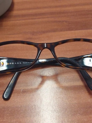Prada eyeglasses like new, brown