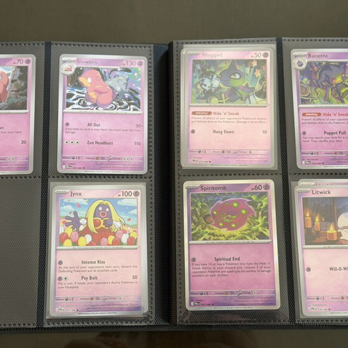 Pitch Black Pokemon card set, nearly complete, 105 base cards plus rares