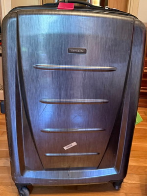 Βαλίτσες Samsonite σαν καινούργιες, μεγάλου μεγέθους 80 εκ., γκρι και μπλε-μαύρο, σετ 2