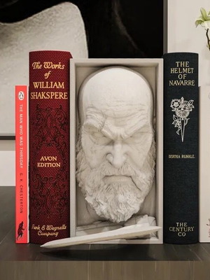 God of War Kratos 3D printed book nook new