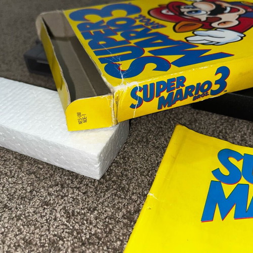 Super Mario Bros 3 game for Nintendo NES used with box and manual