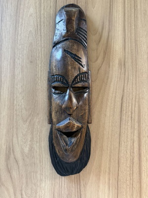 Handmade wooden African decorative mask like new