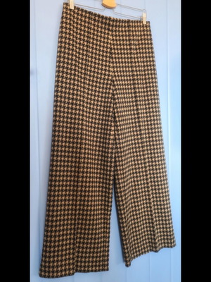 High-waisted houndstooth pants M&S Marks and Spencer like new