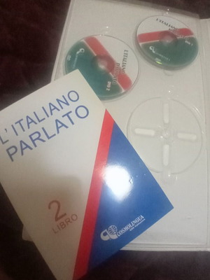 Italian Language Learning Book and 3 CDs new