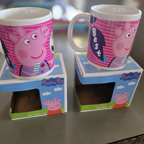 Peppa Pig mugs new, pack of 2