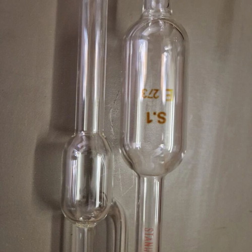 Viscometer tube refurbished for fluid viscosity measurement