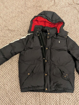 Polo Ralph Lauren puffer jacket like new, black and red, size S