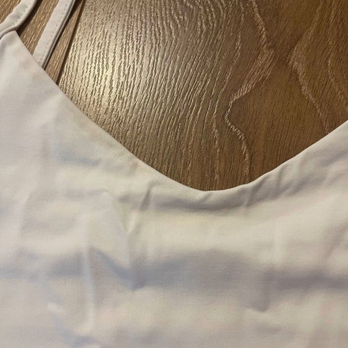 Bsb white fitted top with strap like new
