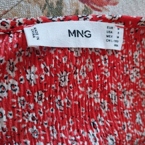 Mango dress used, airy red