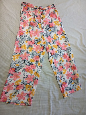 Wide pants Pink Woman new, multicolor, size S
