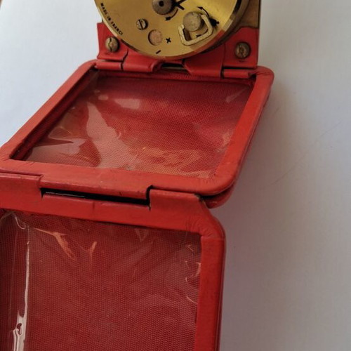 Solo 15 Jewels France travel alarm clock like new, mechanical