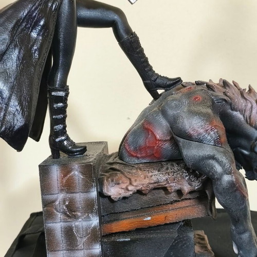 3D Printed Selene Underworld Figure used, hand painted statue