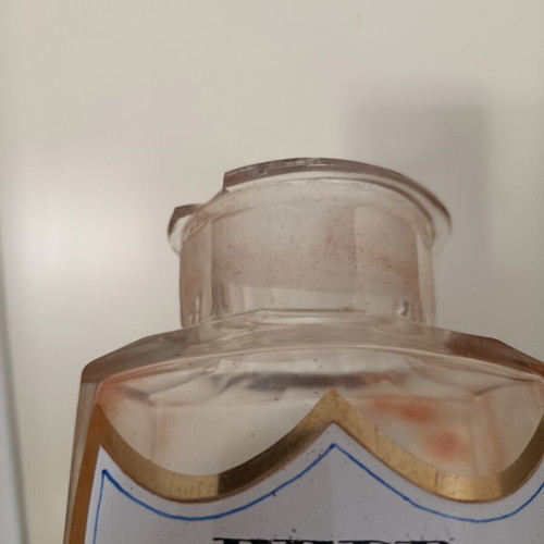 Old pharmacy bottle used with handmade label