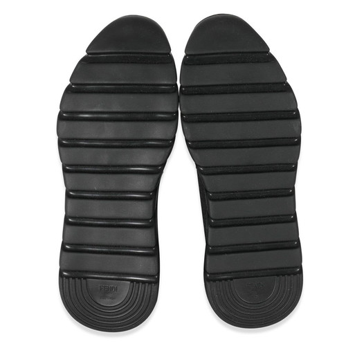Fendi Monster men's sneakers used, size 40-41, black and yellow