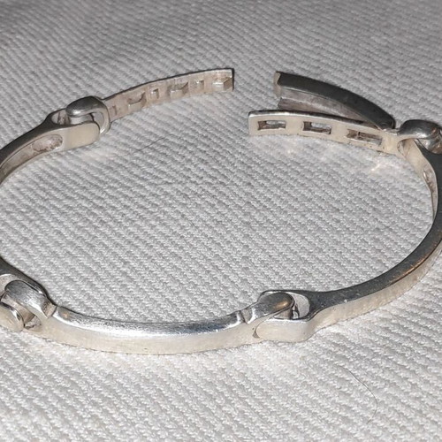 Silver vintage 1997 men's bracelet like new, handmade 925