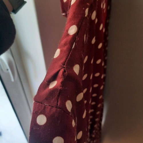 Polka Dot Mini Dress Zara used, red, size M