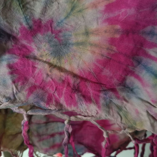 Rainbow Tie-Dye shirt like new, pink and black