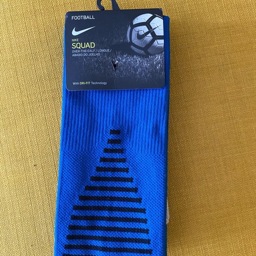 Nike Squad blue over-the-calf football socks new