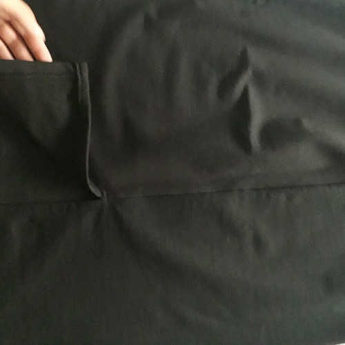 Black skirt below the knee new with back slit