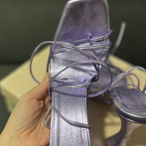 Tsakiris Mallas purple high heel sandals, size 40