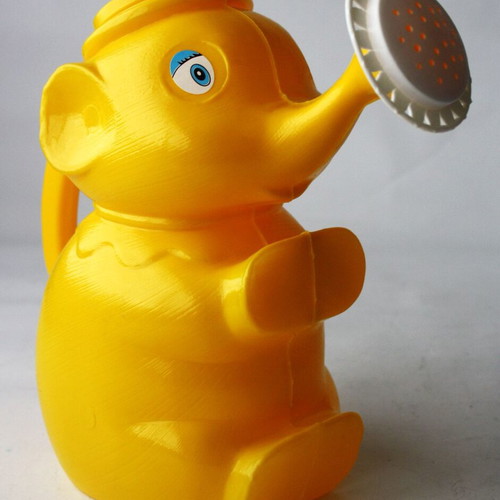 Plastic children's elephant watering can 21cm vintage 80's new