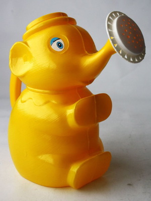 Plastic children's elephant watering can 21cm vintage 80's new