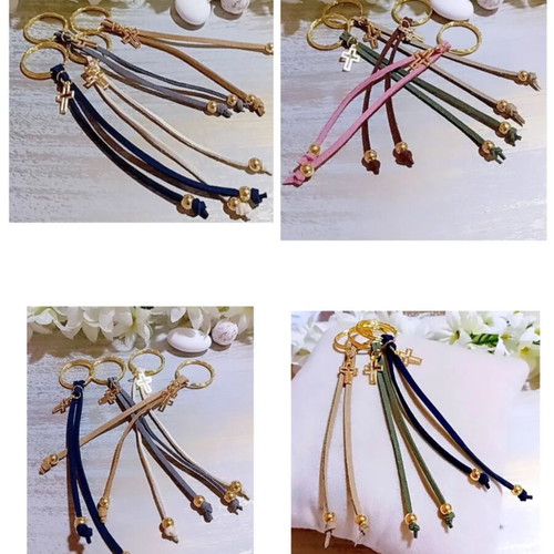 Handmade Martyrika Keychains with Suede Cord in Various Colors