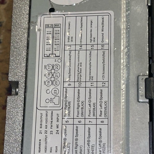 Car audio system used with screen, camera, and Bluetooth