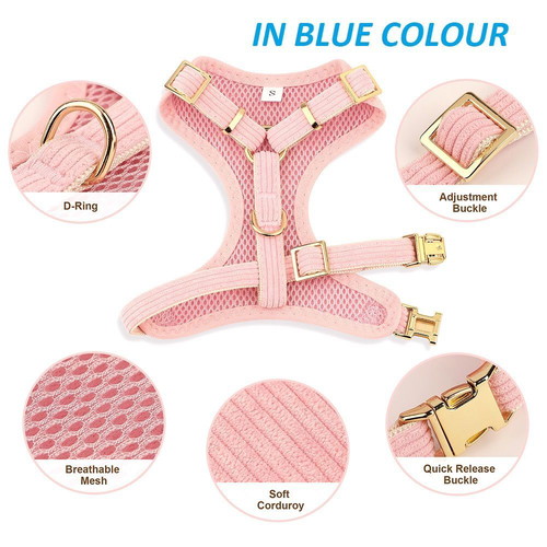 Dog harness blue "Elegance Harness Blue" size Medium new
