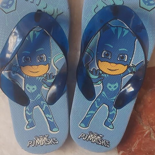 Boys' flip-flops used, sizes 24-25, blue and turquoise