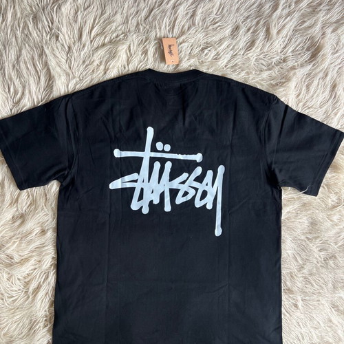 Stussy Basic Logo Tee new, sizes M, L, XL, black and white