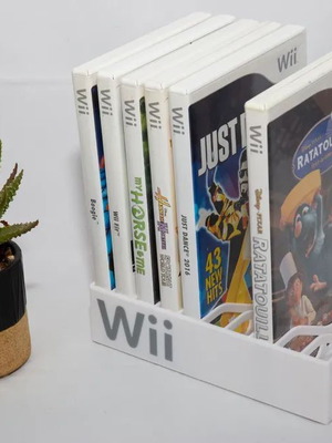 Nintendo Wii Game Stand for 10 Games made to order, PLA bioplastic
