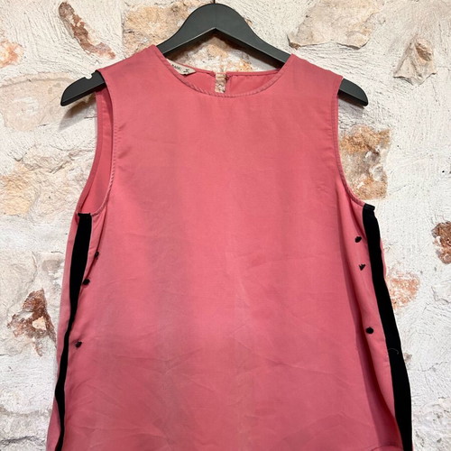Zara coral pink sleeveless blouse size S