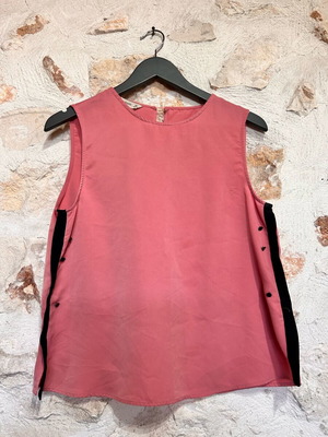 Zara coral pink sleeveless blouse size S