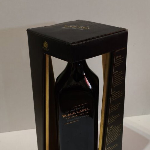 Collectible Johnnie Walker Black Label and Vintage Wine Bottles used