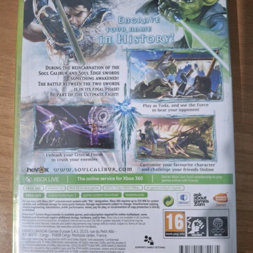 Soul Calibur IV Xbox 360 sealed new