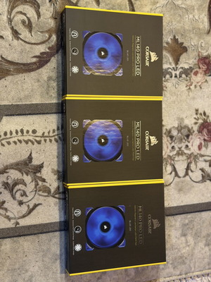Corsair ML140 Pro LED fans used, pack of 3, magnetic levitation PWM