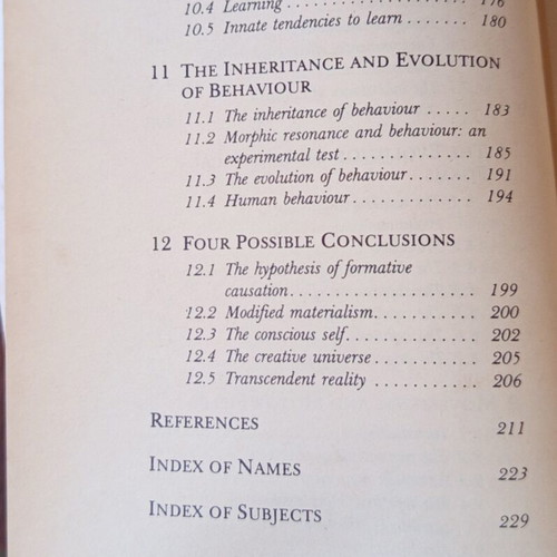 A New Science of Life book used, English