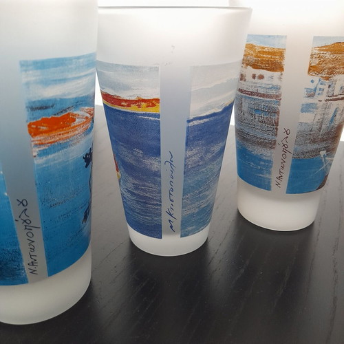 Glasses used, set of 3 with small marks