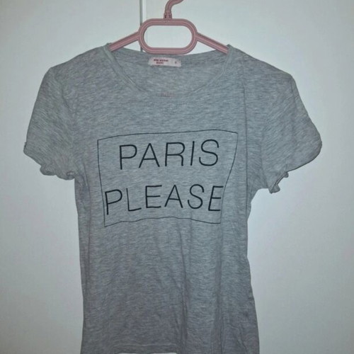 Pink Woman grey short-sleeve T-shirt size S