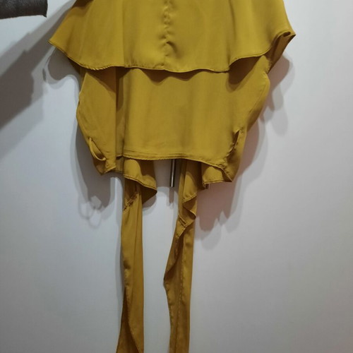 Girls' blouse new, mustard color, size 164 cm