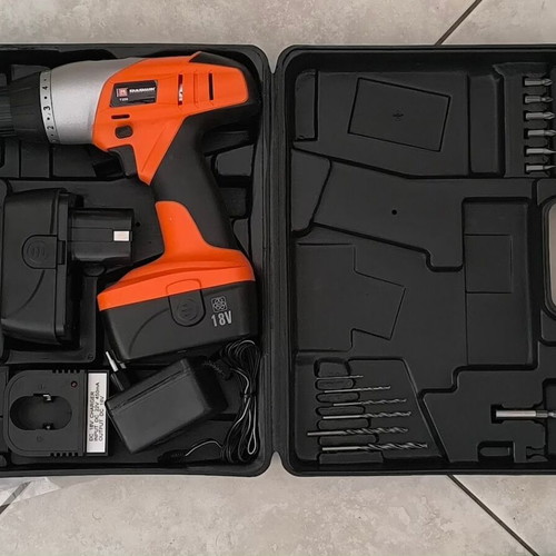 Krausmann 7350 18V Cordless Hammer Drill with Accessories