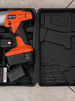 Krausmann 7350 18V Cordless Hammer Drill with Accessories