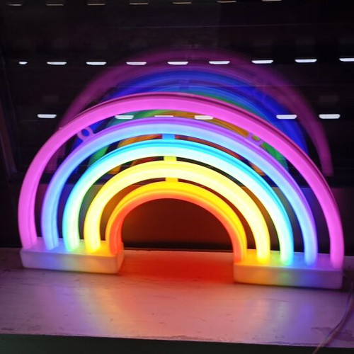 Rainbow lamp like new, table or wall light