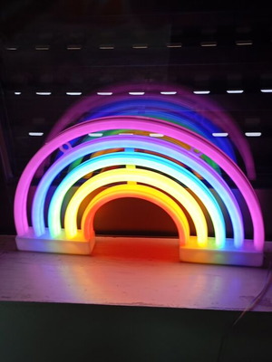 Rainbow lamp like new, table or wall light